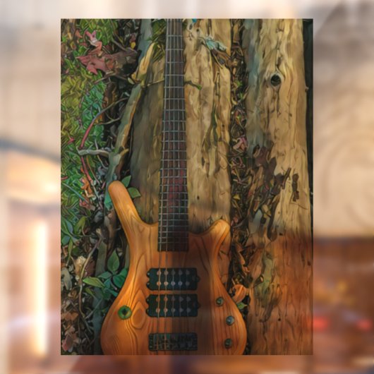 Gifts for a musician guitarist raamsticker (Vel 2)