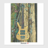 Gifts for a musician guitarist sticker (Vel)