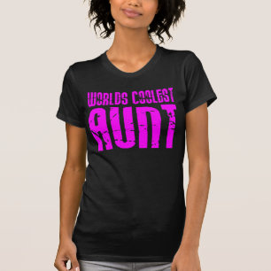 Gifts for Cool Aunts : Roze werelden de oudste tan T-shirt