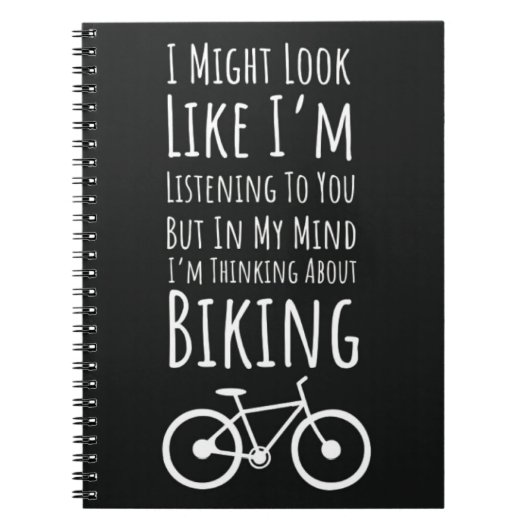 Gifts For Cyclists Cycling Biking Bike Bicycling  Notitieboek (Voorkant)