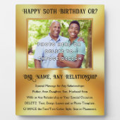 Gifts for Father's 50th Birthday, Any Relationship Fotoplaat (Voorkant)