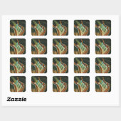 Gifts for gitarist vierkante sticker (Vel)