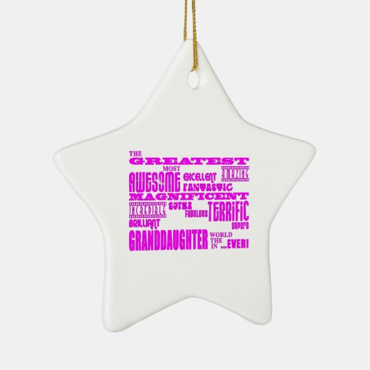 Gifts for Granddaughters : Grootdochter Keramisch Ornament (Rechts)