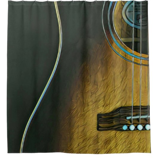 Gifts for guitar lovers douchegordijn (Voorkant)