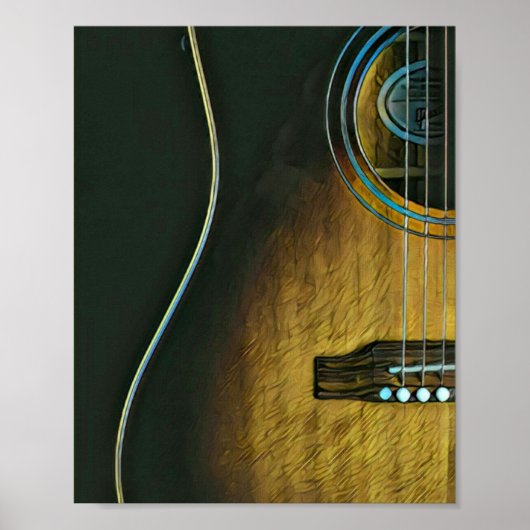 Gifts for guitar lovers poster (Voorkant)