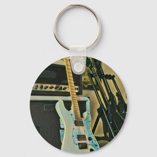 Gifts for guitar lovers sleutelhanger (Voorkant)