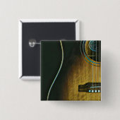 Gifts for guitar lovers vierkante button 5,1 cm (Voorkant /achterkant)