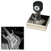 Gifts for guitarist rubberstempel (Gestempeld)