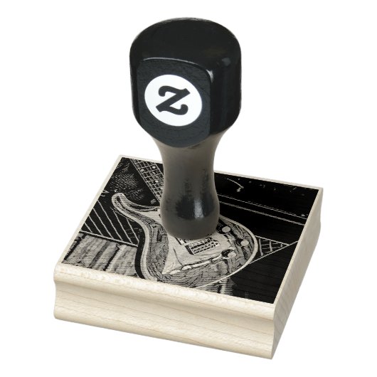 Gifts for guitarist rubberstempel (Stempel)