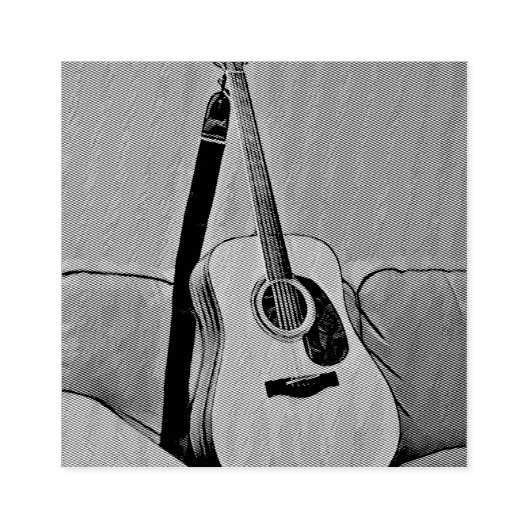 Gifts for guitarists rubberstempel (Afrduk)