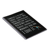 Gifts For Gymnastics Lover Gymnast Girls Sports Notitieboek (Rechterzijde)