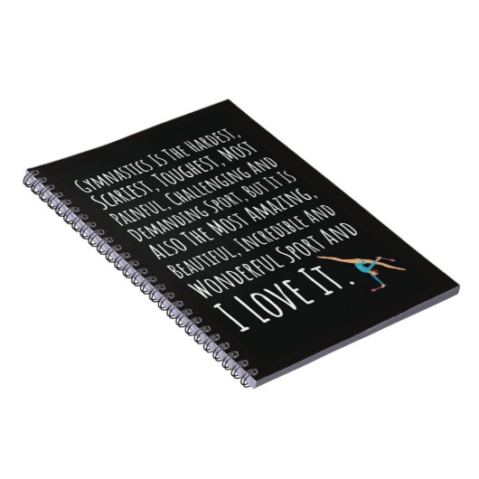 Gifts For Gymnastics Lover Gymnast Girls Sports Notitieboek (Rechterzijde)