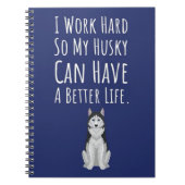 Gifts For Husky Owners Lovers Pet Siberian Dog Notitieboek (Voorkant)