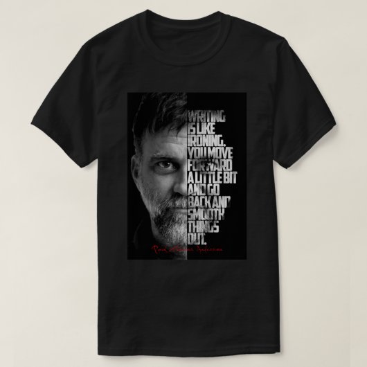 Gifts for Men Black and White Paul Thomas Anderson T-shirt (Design voorkant)