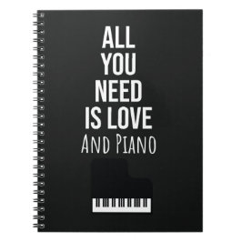 Gifts For Piano Enthusiasts Player Music Musician Notitieboek