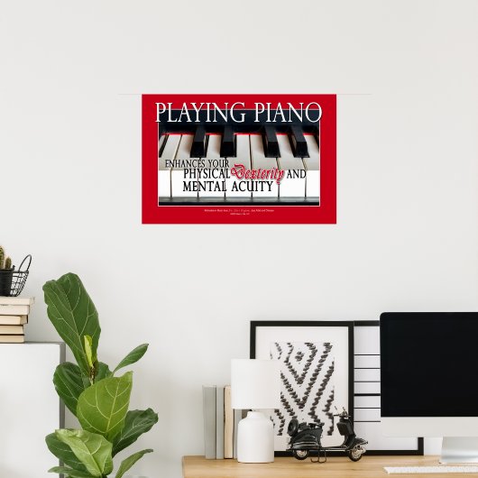 Gifts for Piano Students - Piano Education Poster (Thuiskantoor)
