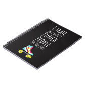 Gifts For Roller Derby Players Skating Team Quote Notitieboek (Linkerzijde)