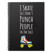 Gifts For Roller Derby Players Skating Team Quote Notitieboek (Voorkant)