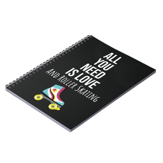 Gifts For Rollerskaters Rollerskating Rollerskates Notitieboek (Linkerzijde)