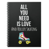 Gifts For Rollerskaters Rollerskating Rollerskates Notitieboek (Voorkant)