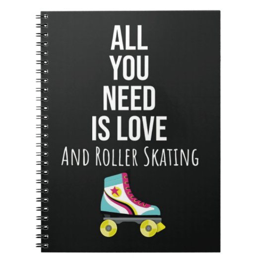 Gifts For Rollerskaters Rollerskating Rollerskates Notitieboek (Voorkant)