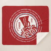 Gifts for Senior Cheerleaders of Cheer Coach Gifts Sherpa Deken (Voorkant (horizontaal))