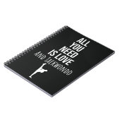 Gifts For Taekwondo Student Fighting Self Defense Notitieboek (Linkerzijde)