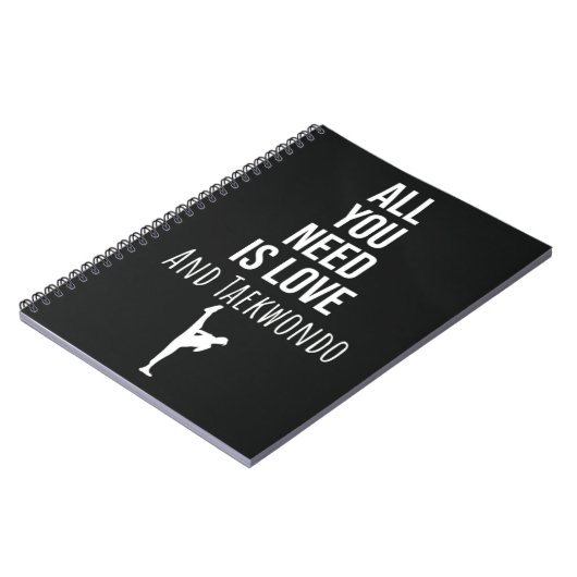 Gifts For Taekwondo Student Fighting Self Defense Notitieboek (Linkerzijde)