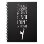 Gifts For Taekwondo Students Martial Artist TKD Notitieboek (Voorkant)