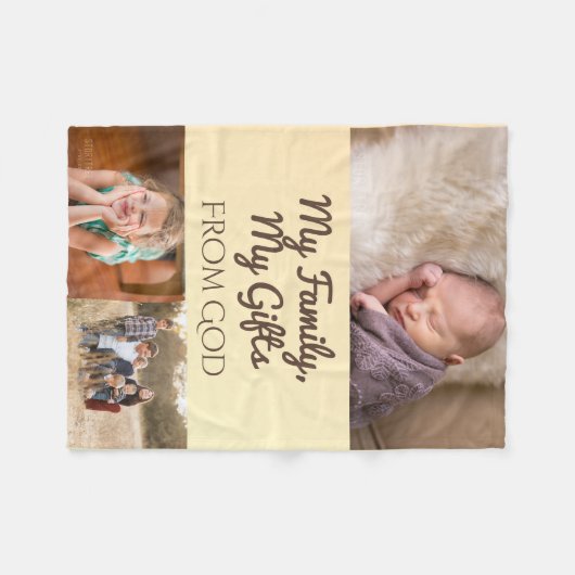 Gifts From God Fleece Deken (Voorkant (Horizontaal))