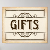 GIFTS-gebarentafdruk Poster (Voorkant)