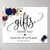 Gifts gebrouwt voor bruiloft, marjodie burgundy poster (Voorkant)