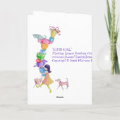 Gifts Girl Birthday Card Kaart (Achterkant)