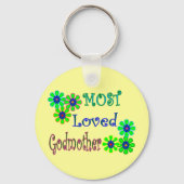 Gifts "Meest geliefde Godmoeder" Sleutelhanger (Voorkant)