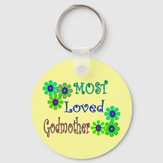 Gifts "Meest geliefde Godmoeder" Sleutelhanger (Voorkant)
