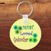 Gifts "Meest geliefde Godmoeder" Sleutelhanger (Voorkant)
