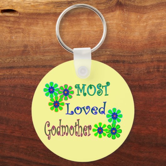 Gifts "Meest geliefde Godmoeder" Sleutelhanger (Voorkant)