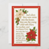 Gifts of Grace – Matthew 2:11 Christmas Blessing Feestdagenkaart (Voorkant)