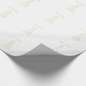 Gifts of the Heilige Geest in 3D Kijk Golden Scrip Cadeaupapier (Hoek)