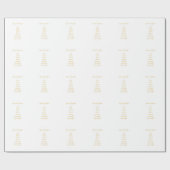 Gifts of the Heilige Geest in 3D Kijk Golden Scrip Cadeaupapier (Vlak)