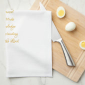 Gifts of the Heilige Geest in 3D Kijk Golden Scrip Theedoek (Quarter Fold)