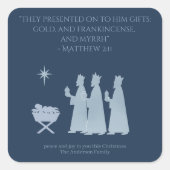 Gifts of the Magi Sticker – Three Kings Nativity (Voorkant)