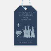 Gifts of the Magi – Three Kings Nativity Scene Cadeaulabel (Voorkant)