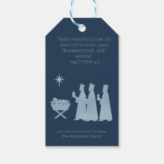 Gifts of the Magi – Three Kings Nativity Scene Cadeaulabel