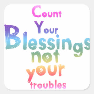 Gifts om je geesten op te tillen en je dag op te h vierkante sticker