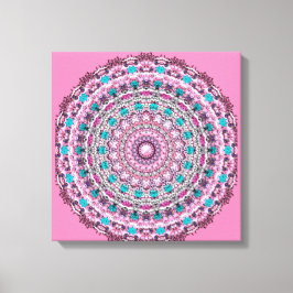 Gifts ROOS PINK Canvas Afdruk