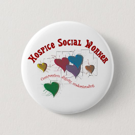 Gifts sociale werker ronde button 5,7 cm (Voorkant)