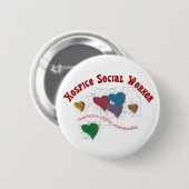 Gifts sociale werker ronde button 5,7 cm (Voorkant /achterkant)