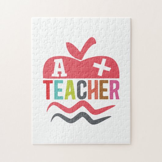 Gifts Teacher | A plus leraar Legpuzzel (Verticaal)