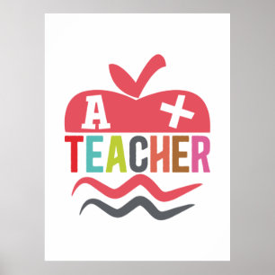 Gifts Teacher   A plus leraar Poster